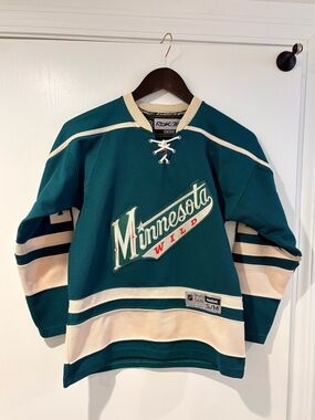 CCM Minnesota Wild Youth Clutterbuck Jersey S/M